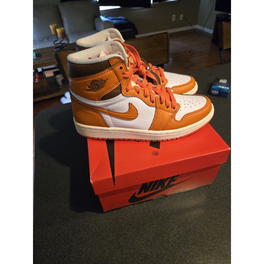 Nike Air Jordan 1 Retro High OG Starfish Orange White WMNS 7.5 OG Box